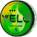 Velo Lime Flame 14mg nicotine pouch – strong lime flavor, tobacco-free