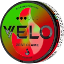 "Velo Zest Flame 14mg citrus nicotine pouch – strong and tobacco-free"